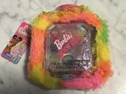 Barbie Extra 9 Clear Glitter Lip Glosses In Fur Makeup Purse