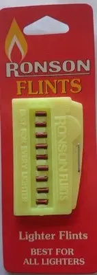 RONSON Wholesale Lighter Flints 24 Pack Display 216 flints 9 flints per pk