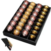 Bamboo Coffee Pod Storage Holder for Drawer Coffee Pods Organizer for Counter...