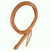 10 Foot Brown LEATHER BULLWHIP Cracking Rodeo Zorro Whip Indiana Jones Style 4P