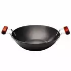 Futura Hard Anodised 2.5 Ltr Deep Fry Wok/Kadai/Frying Pan Induction Compatible