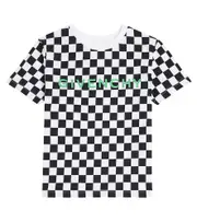 [Givenchy Kids] Givenchy Kids Logo checked cotton jersey T-shirt Y 14 black