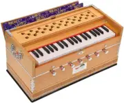 Harmonium By Kaayna Musicals, 7 Stops- 4 Main, 3 Drone, 3¼ Octave,Gig Bag,440Hz