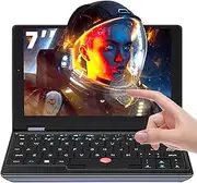 Fsjun 7.0'' Mini Laptop, Metal Touchscreen, Celeron Processor Up to 2.6GHz, 12GB RAM, 1 TB SSD, Win11, Office 2019, Webcam, Mini HDMI, WiFi, Ultra-Light Portable Notebook for Travel & Business