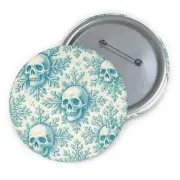Custom Pin Button Badge Death Frost Snowflake Pattern Art