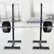 Pair of Adjustable Squat Rack Sturdy Steel Barbell Bench Press Stands GYM/HOME