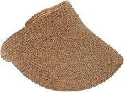 [ROMISBABA] Straw Sun Cap for Women Beach Visor Hat Visor Outdoor Sun Protection Hat
