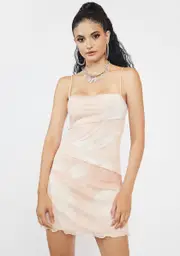Nude Heartbreak Hottie Tie Dye Dress