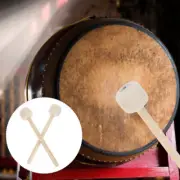 2 Pcs Marching Mallets Drum Child Convenient Wooden Handle Snare Hammer
