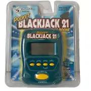 Pocket Blackjack 21 Radica Electronic Handheld Card Game Casino 1997 Sealed Vtg
