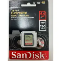 在飛比找蝦皮購物優惠-SanDisk 64G Extreme U3 SDXC UH