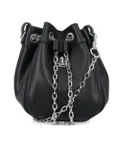 Vivienne Westwood Grained Leather Shoulder Bag