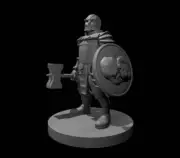 Animated Dwarven Armor Mini - DND - Pathfinder - Dungeons & Dragons - RPG - Tabl