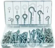 New 151 Pc Eye Bolt Assortment Set Eyelet Hook Assorted Eye Screw