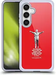 Head Case Designs Officially Licensed Liverpool Football Club Liverpool Bill Shankly Quotes Soft Gel Case Compatible with Samsung Galaxy S24 5G