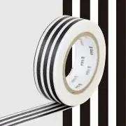 Masking Tape MT Lines Black - Border Black
