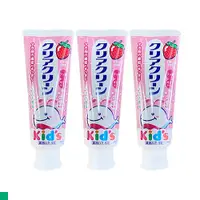 在飛比找ETMall東森購物網優惠-日本 kao兒童牙膏 水果口味 70g (草莓) 3入組