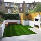 LITA Artificial Grass Rug Outdoor Artificial Turf 3FTX10FT Green Zebra Stripe...