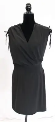 White House Black Market Women's Tie-Shoulder Mini Dress CD4 Black Small NWT