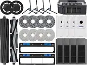 Compatible for Deebot X2 Omni/X2 Pro/X2 Robot Vacuum Cleaner Accessories, Drum Main Brush, Side Brush, Filter, Mop Cloth, Dust Bag(As Shown s)