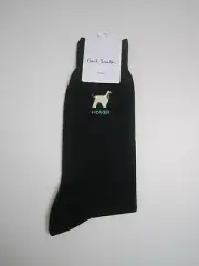PAUL SMITH BLACK HOMER MENS SOCKS NWT ITALY