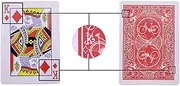 SUMAG Magic Tricks 1Pc Marked Deck Secret Marked Poker Cards Deck Playing Cards Magic April Fools Gimmick Cards Close-Up Magic Show Trick Props(Red Backed)