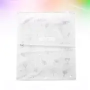 20 Pcs Transparent Clothes Bags Matte Plastic Pouch Double Side Zipper Bags for