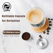 Reusable Capsule Pod Coffee Filters For Nespresso Vertuo Vertuoline Plus & Delon
