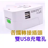 在飛比找蝦皮購物優惠-萬能轉換插頭 USB充電孔 手機 平板 充電 全球通用電源插