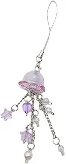 [Generic] Phone Charms Aesthetic Cell Phone Charm Cute Strap Accessories with Star and Heart for Phone Bag Keychain Camera Pendants Decor