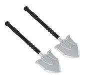 CRAWLER 2PCS X METAL MILITARY SHOVEL FOR 1/10 AXIAL SCX-10 RC4WD TRX-4 TRUCK
