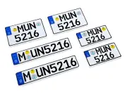 1:14 Scale German Deutsch RC Car Truck Number License Plates Plate Pair