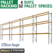 PALLET RACKING - 4 Bays 5791mmH - Dexion Compatible Storage HEAVY DUTY shelving