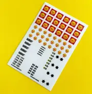 Model Rail N Gauge Scale SHELL OIL TANKER High Detail stickers decals SET No.2