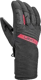 [Leki] Unisex Cosmos Gloves, Black-Red, 10
