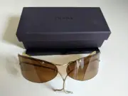 PRADA SPR 65B ITALY Women Wrap Style Designer Sunglasses, NIB