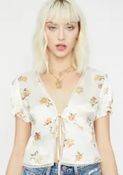 Love Me Tie Front Blouse