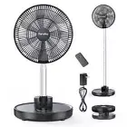 FARADAY Oscillating Standing Fan 12” Foldable Portable Quiet Floor Fan 12000m...