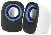 Desktop Computer Speakers, USB+3.5mm Wired Combination Stereo Bass Subwoofer Multimedia Music Player for Laptop Notebook PC