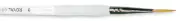 Soft-Grip Golden Taklon Short Liner Brush Size 0