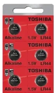 LR44 / AG13 Toshiba 1.5V Alkaline Pack Of 6 Button Cell Batteries Ships from USA