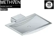 Methven WAIPORI SOAP DISH 120x94x16mm Slimline & Compact CHROME