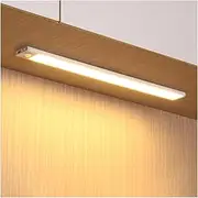Under Cabinet Lighting,23 Inch Light Strip Bar LED Motion Sensor Closet Light,3 Colors Dimmable Rechargeable Wireless Night Lights for Kitchen,Wardrobe,Stair,Cupboard (6 PCS)