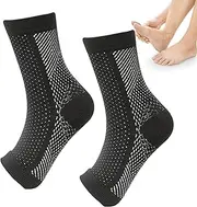Compression Socks for Women, Compression Socks without Toes, Compression Socks with Open Toe, Comfortable and Safe Toeless Compression Ankle Support for Ball Games and Hiking