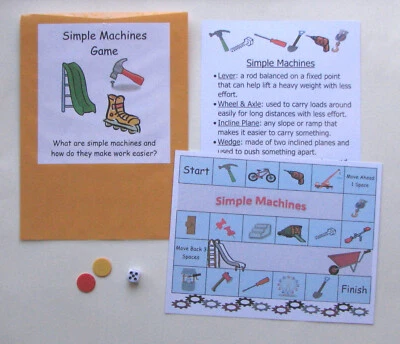 Teacher Made Learning Center Educational Resource Game Simple Machines