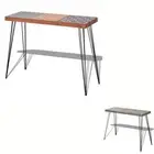 Console Side Table Hallway Desk Stand High Board Furniture Brown/Grey vidaXL