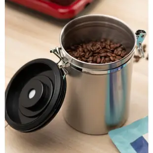 咖啡密封罐 單向排氣閥咖啡豆罐 附日期功能 密封罐 保鮮罐 咖啡罐  排氣閥儲物罐 真空罐 防潮罐 茶葉罐 咖啡豆保存
