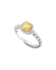Samuel B. 18K & Silver Hammered Ring