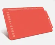 Huion HS611 Graphics Drawing Pen Tablet Space Red with Battery Free Stylus