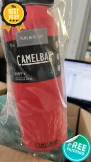 CamelBak 32oz Eddy+ Vacuum Insulated Stainless Steel Water Bottle Wild Red Color